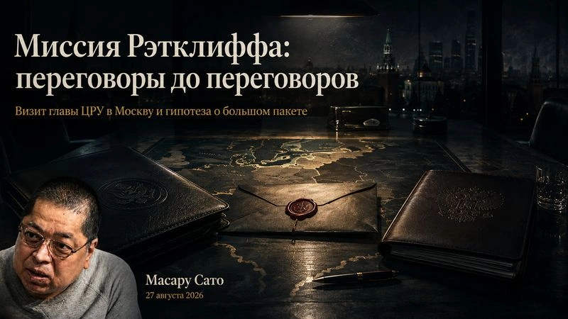 [Эксклюзивная статья] От Бёрнса к Рэтклиффу: спецслужбы как канал большой сделки | Масару Сато