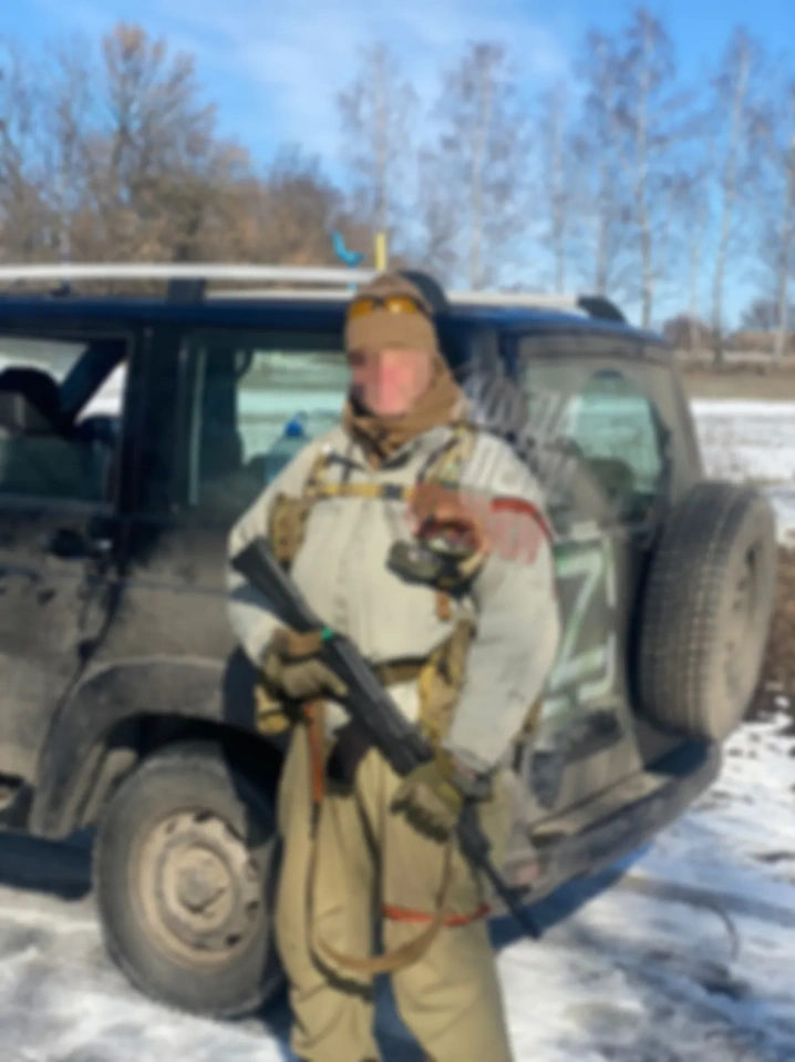 Эксклюзив. Русский доброволец под Харьковом, февраль 2022 года.