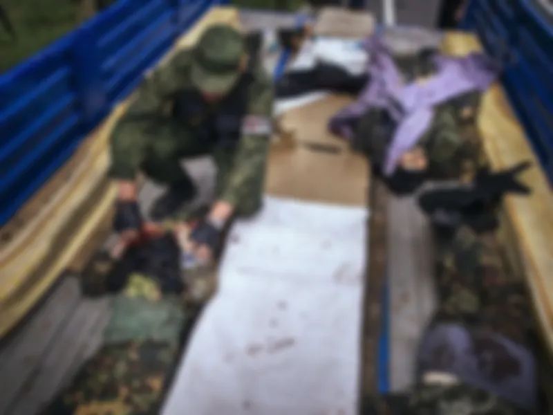 Из архива. Тела ополченцев «Востока» в Карловке.