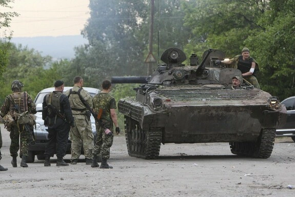Первый бой ополчения Луганской области в истории войны на Донбассе.