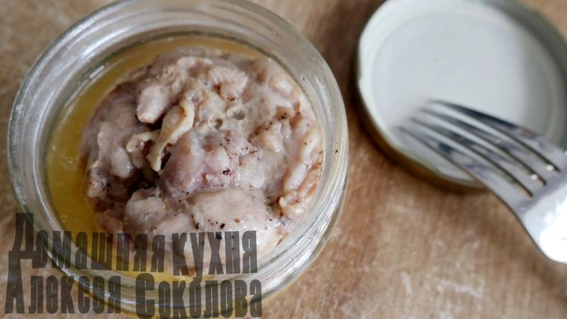 Тушенка из филе перепелок