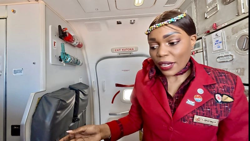 Новое видео: Boeing 737-800 а/к Kenya Airways, рейс Момбаса — Найроби