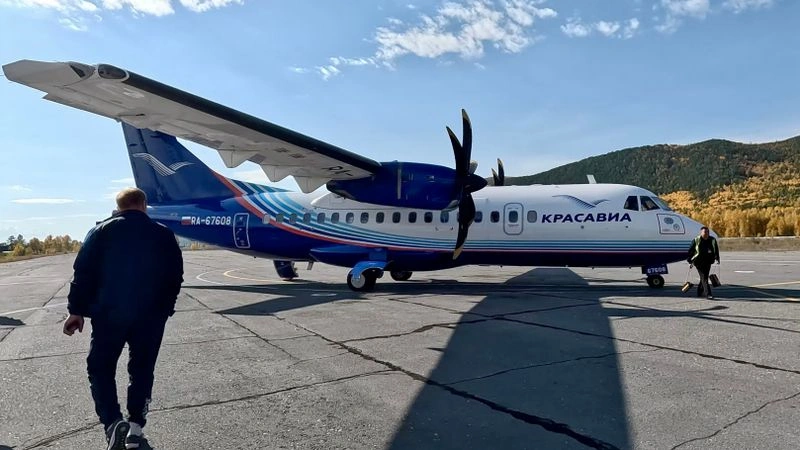 Новое видео: ATR 42 а/к КрасАвиа, рейс Нижнеангарск — Красноярск