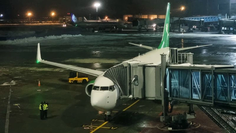 Новое видео: Boeing 737-800 а/к Туркменские авиалинии, рейс Москва — Ашхабад