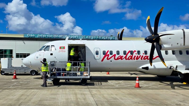Новое видео: ATR 72 а/к Maldivian, рейс Ган — Мале (Мальдивы)