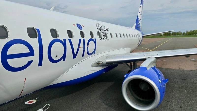 Новое видео: Embraer 175 а/к Белавиа, рейс Гомель — Санкт-Петербург