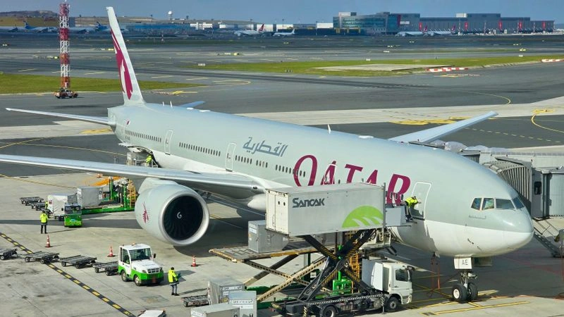 Новое видео: Boeing 770-300ER а/к Qatar Airways, рейс Доха — Стамбул