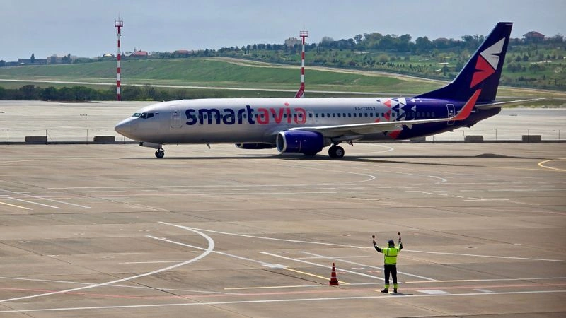 Новое видео: Boeing 737-800 а/к Smartavia, рейс Геленджик — Санкт-Петербург