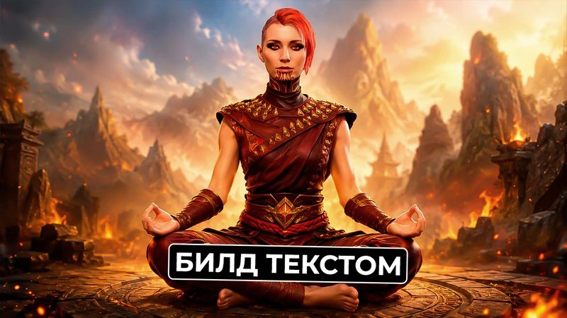 Монах 4-х стихий — билд текстом