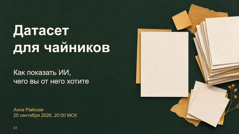 Датасет для чайников: как показать ИИ, чего вы от него хотите