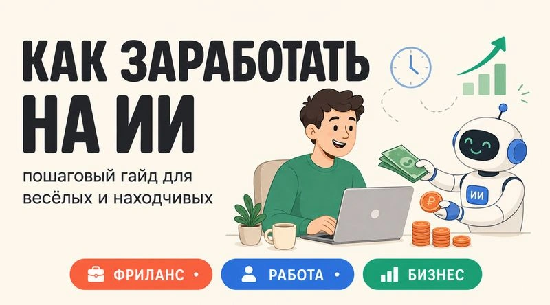 Как начать зарабатывать на ИИ: пошаговый гайд для веселых и находчивых
