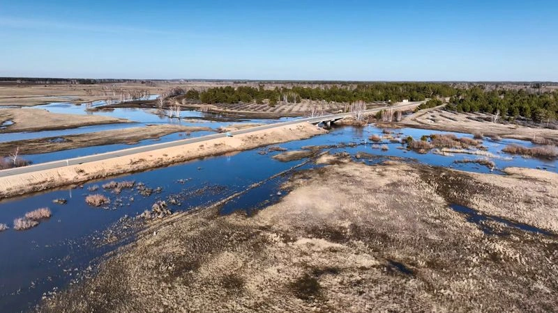 р. Талкара — Весна — Разливы — Половодье