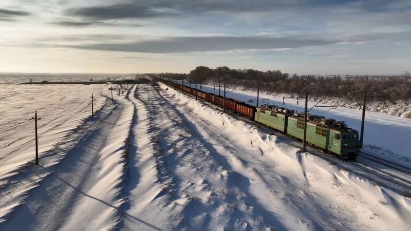 Трудовое — Зима — Поезд
