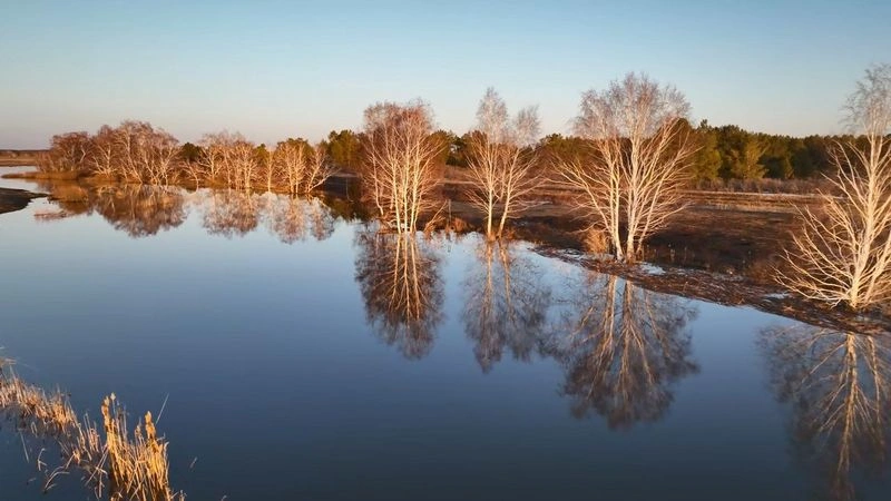 р. Талкара — Весна — Разливы — Половодье