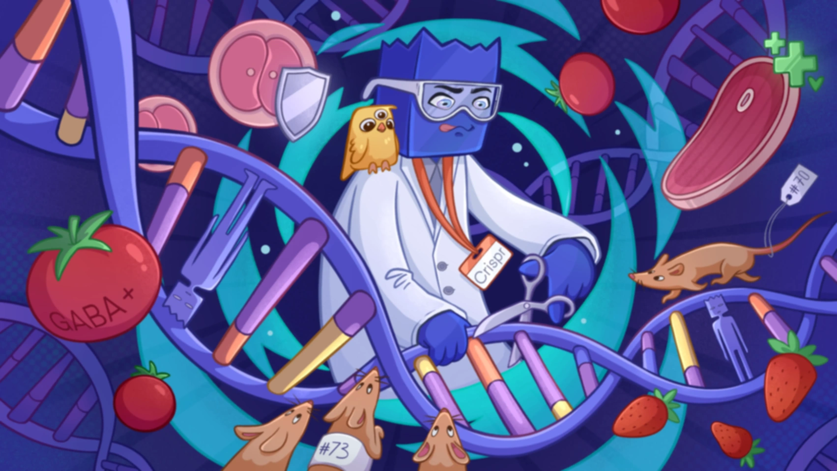 Арт по теме CRISPR-CAS9