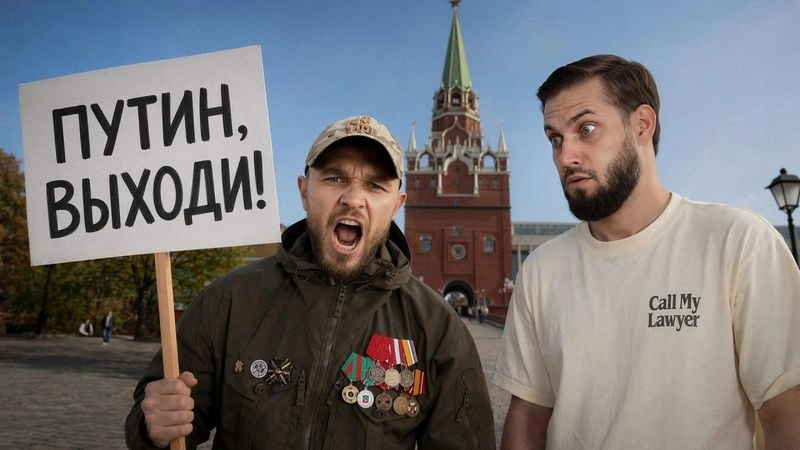 Мужик угрожает Путину