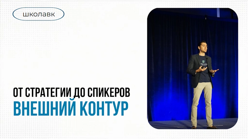 Урок 3. От стратегии до спикеров. Внешний контур