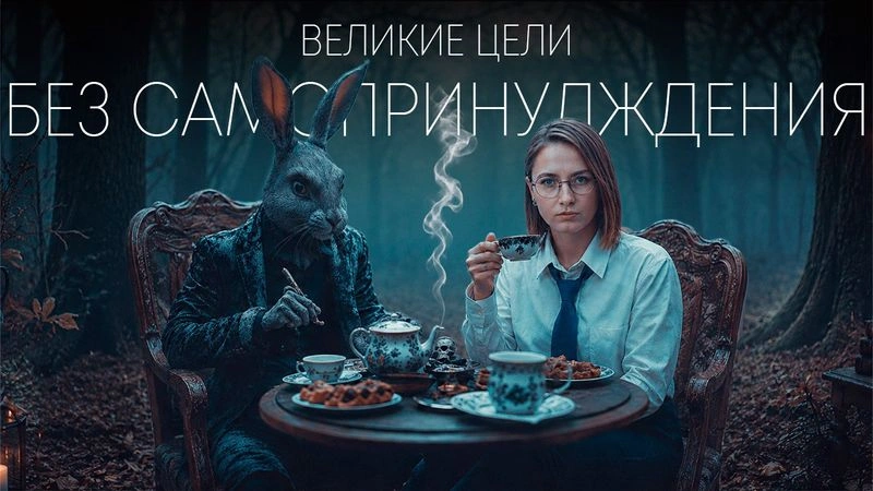 Великие цели без самопринуждения. Видео о том, как добиваться великих целей и не плакать по дороге, а улыбаться и кайфовать. Ты, конечно же, всё это и сам знаешь, я просто напоминаю.