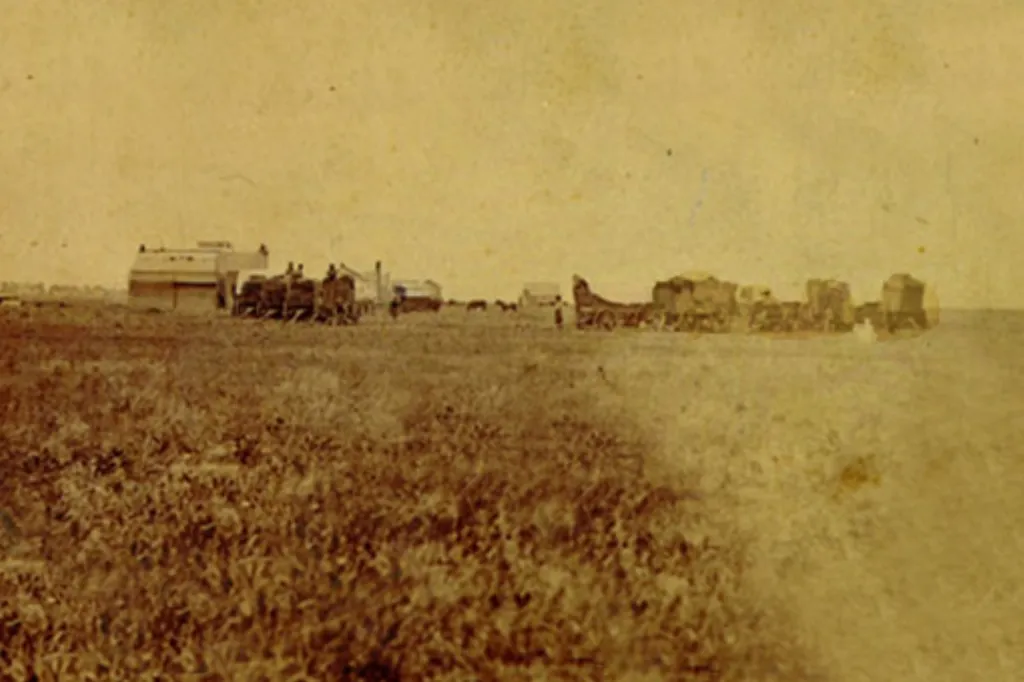 Город Уичито в Канзасе в 1870 году