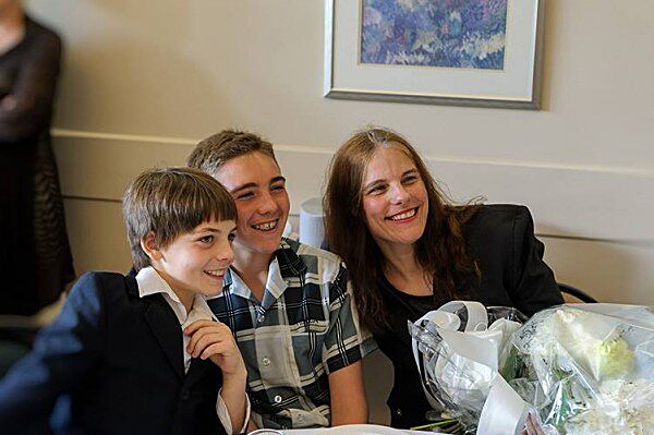 Ольга Тихоновна с младшими сыновьями