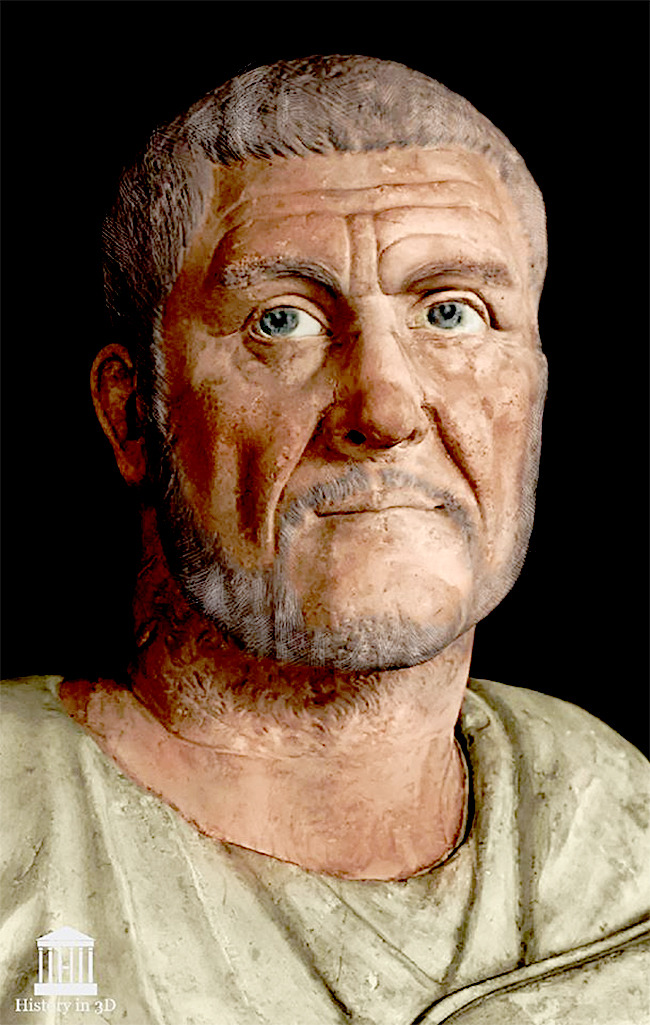 Раскрашенная скульптура Максимина Фракийца