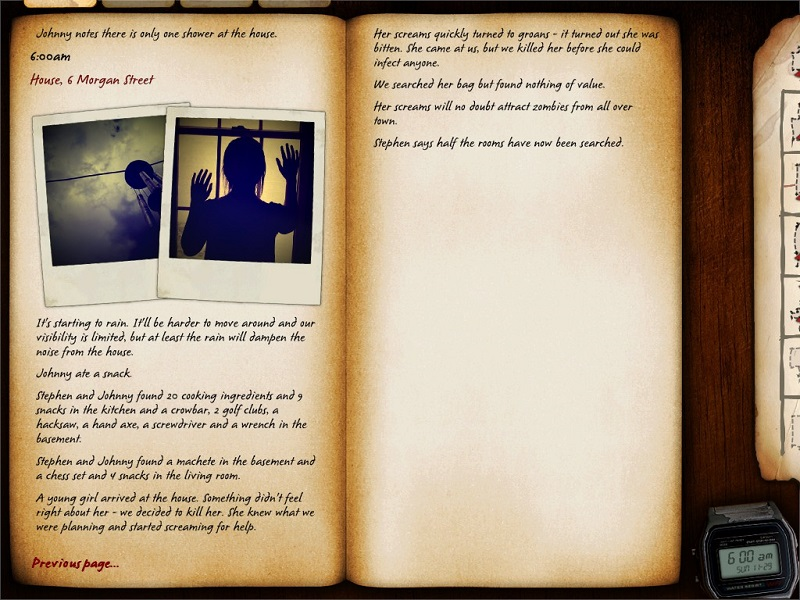 А маленькую девочку мы пристрелили и правильно сделали: она уже была инфицирована. Потом еще приперлись ее родители. Мы этак прикинули что к чему, а потом и их перестреляли. А то ходят тут всякие