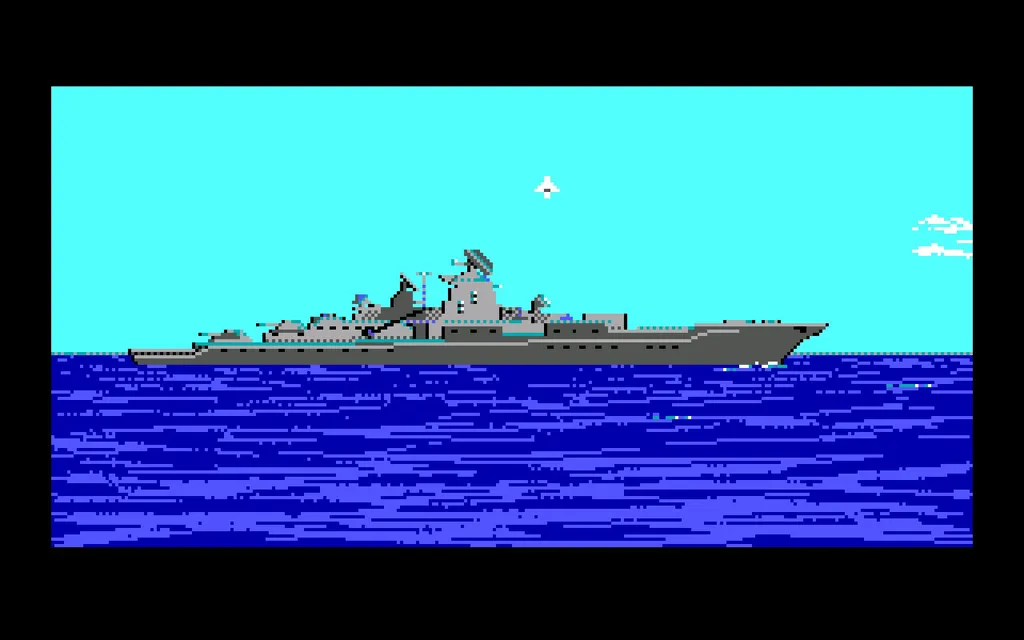 Kirov reporting! Ну чего. Отдалённое сходство есть. Но вообще, при опознании кораблей в начале игры (тогда была вот такая защита от копирования) у вас могут возникнуть проблемы. В особенности, если вы знаете их реальные силуэты. А ещё на этой картинке видно ракету. 'Киров' от неё потонет.