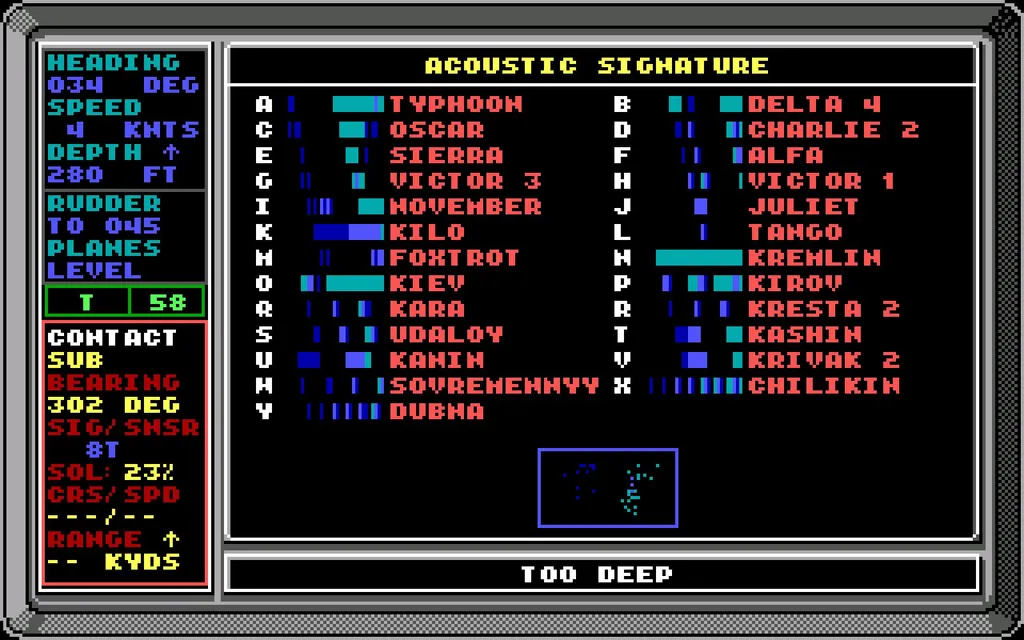 Тот самый анализ частотного спектра. Если рассматривать его как мини-игру, то это хорошая мини-игра. Кстати, список на экране неполон; он слегка меняется в зависимости от того, на кого вы действительно наткнулись.