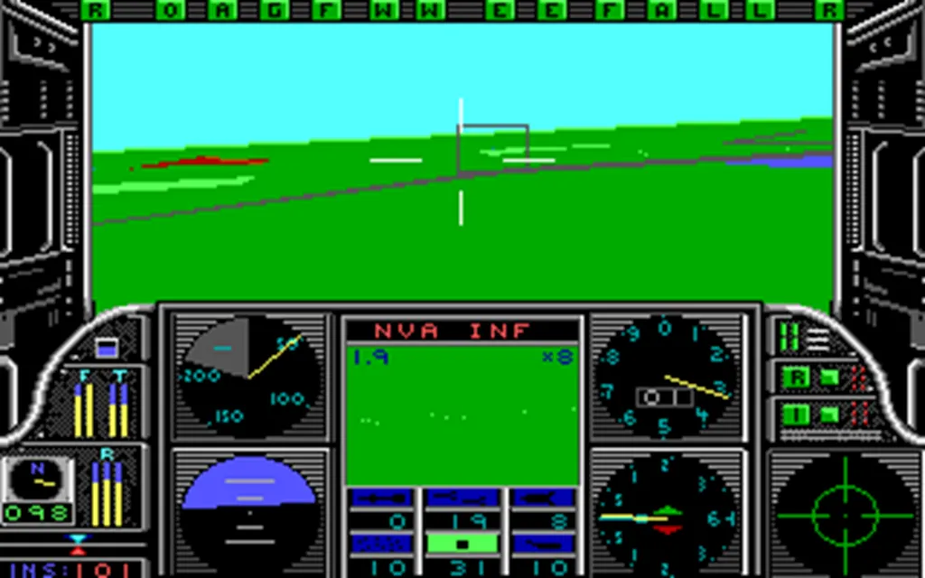 А вот это та же Азия, только днём. EGA-адаптер творит чудеса, а VGA ещё не было. АСВ в прицеле вопросов не вызывает, но там попадается и ВК. Невольно задумываешься: против кого же они партизанят?