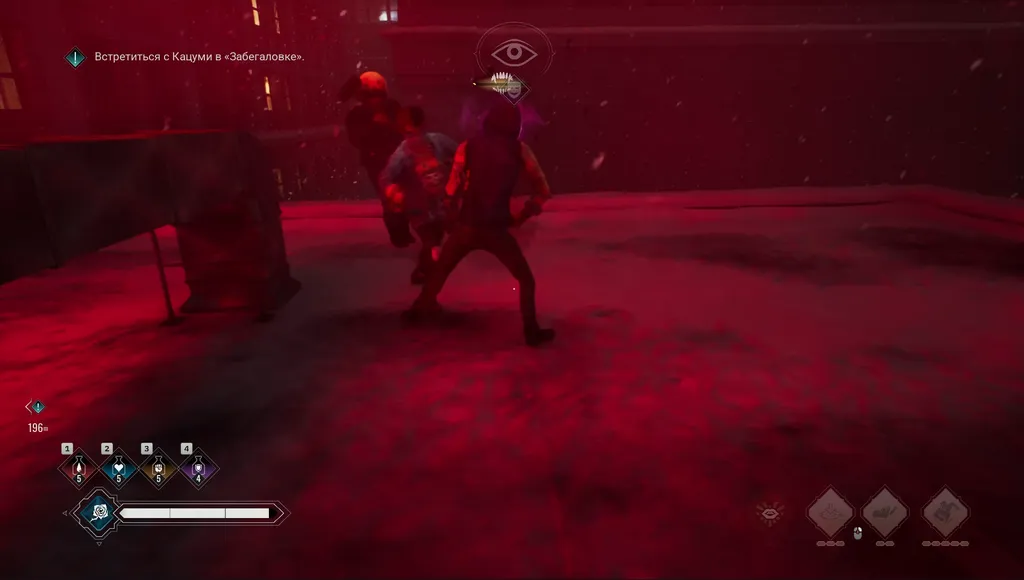 ...А вот и результат. В игре так целовать врага умеют Тореадоры. Это выгоднее, чем боевой приём Вентру - просто приказать противнику покончить с собой. Хотя Вентру и умеют это делать на расстоянии.