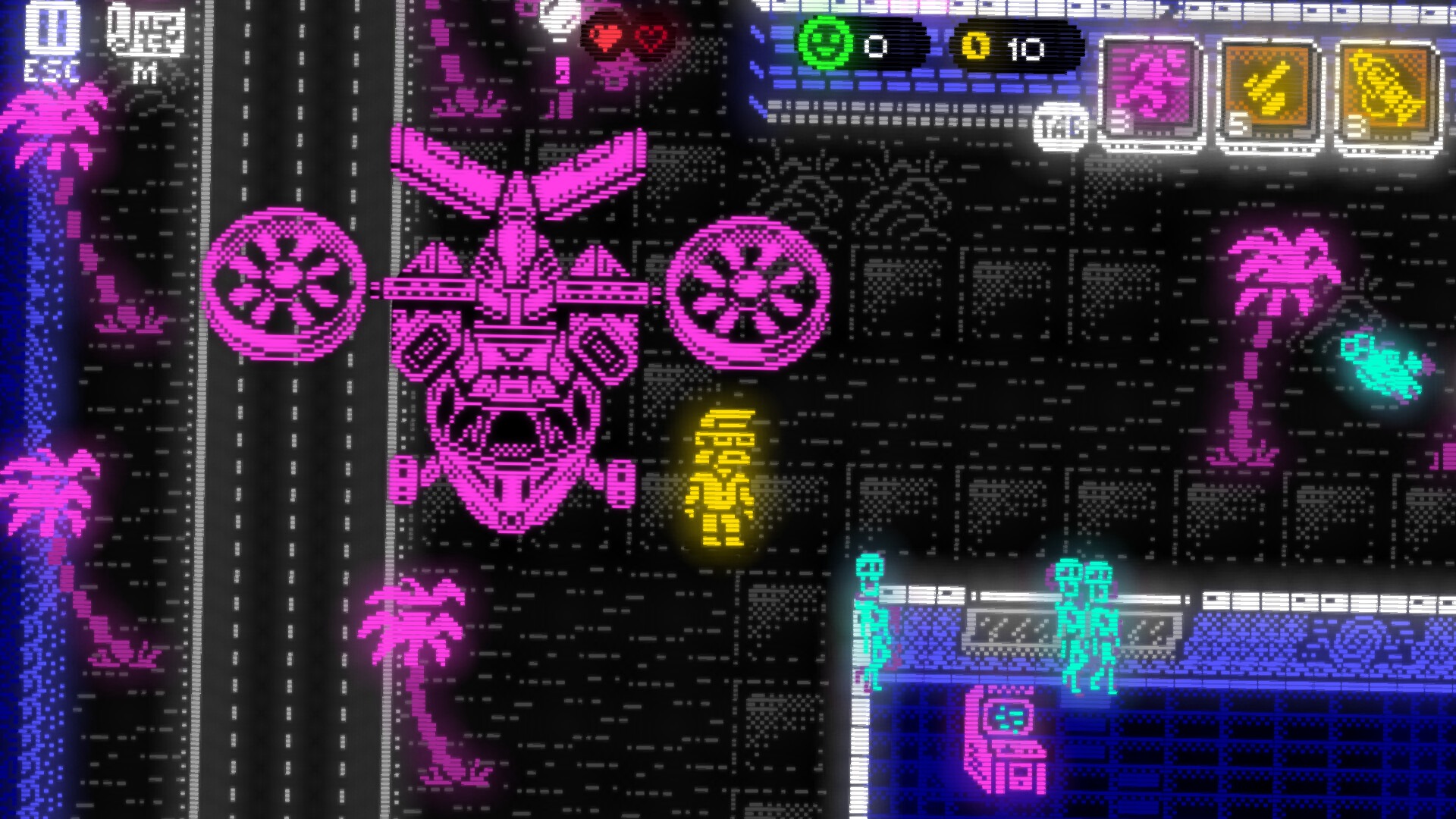 Пиксельный вертолёт.