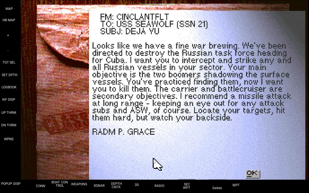 Вот так здесь отдаются приказы. Знающие английский оценят адмиральский стиль постановки задачи. В военных играх ЕА так всё начальство разговаривает.