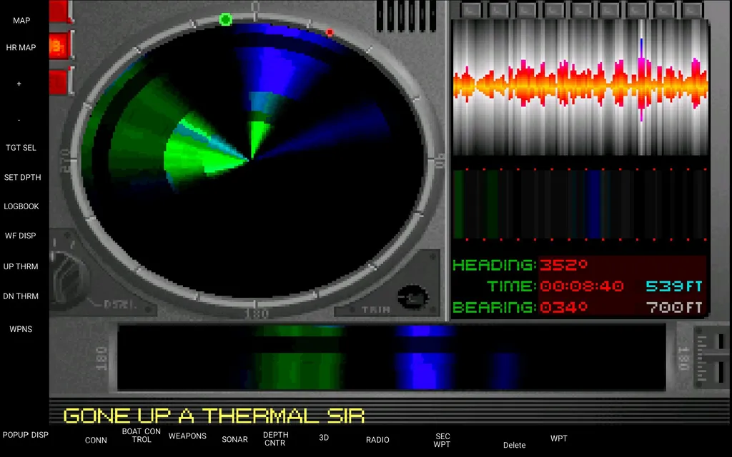 О том, что в Sea Wolf можно услышать разговоры китов, в своё время не написал только ленивый. Я же обращу внимание на другой аудиоэффект. Контакт с ракетной подлодкой звучит, как глухой гул, перемежающийся этаким бутылочным треньканьем. Это у неё ракеты в шахтах неплотно стоят, точно вам говорю.