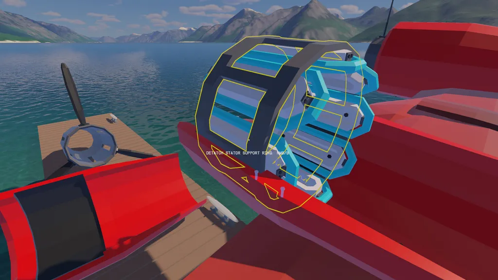 А здесь мы монтируем на машину экологически чистые водородные двигатели. Интересно, зачем такие понадобились.