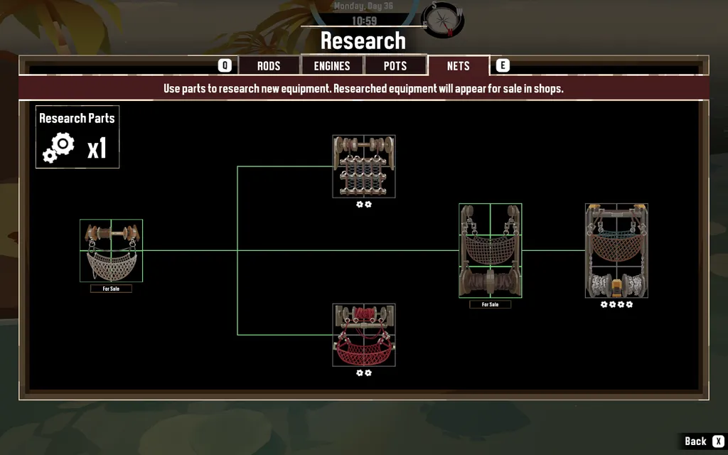Древо исследования тралов. Вещь, честно говоря, не очень нужная. Если не считать одного моментика в основной квестовой линии.