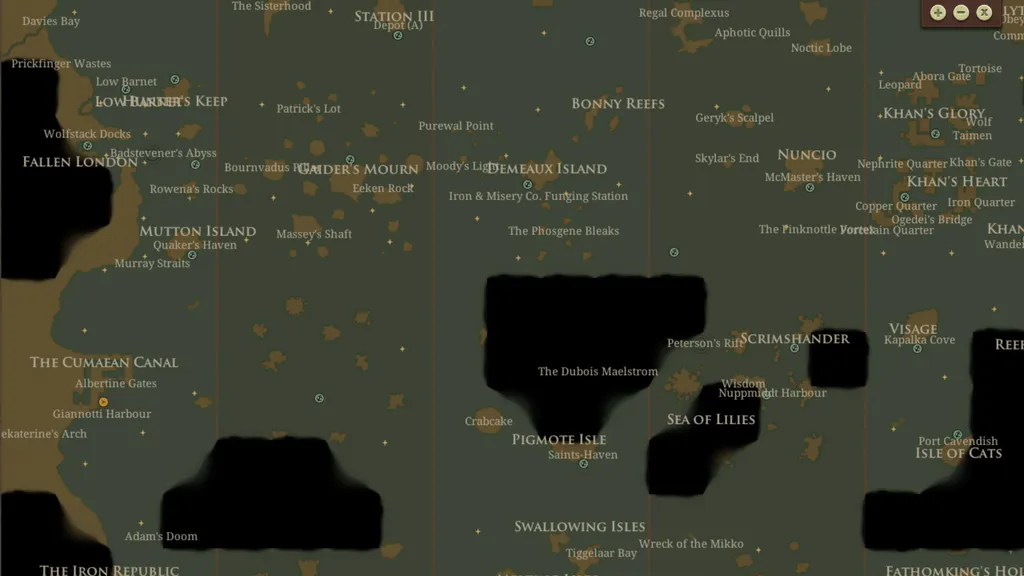 С каждой новой партией местоположение островов перетасовывается. Не совсем случайным образом; те, что должны быть далеко, далеко и останутся. Но вам придётся каждый раз вновь открывать знакомые порты.