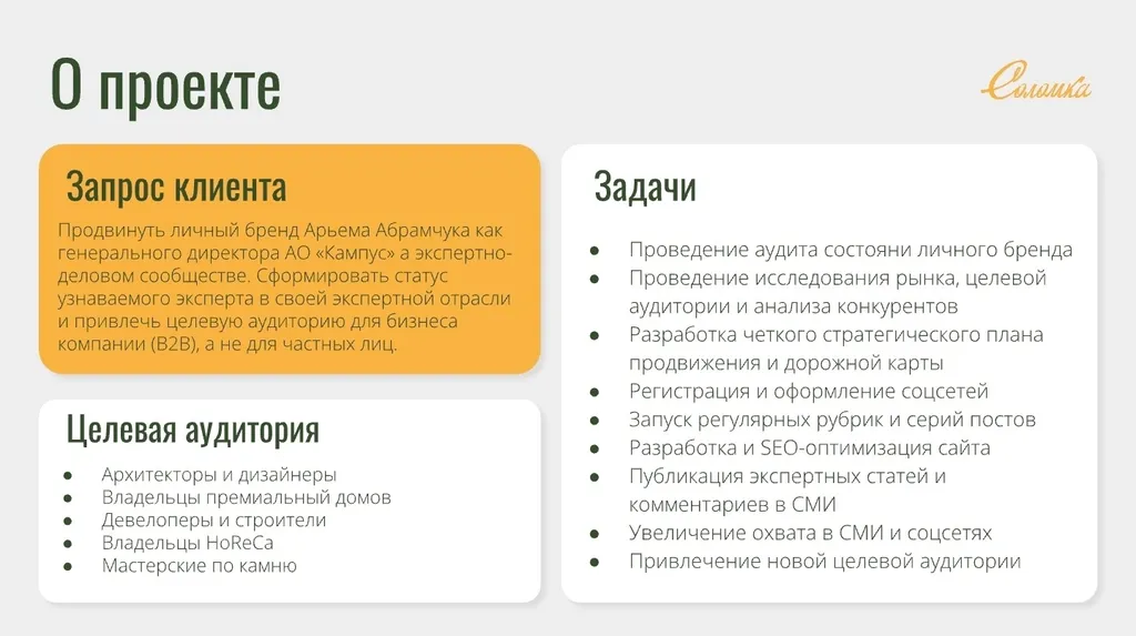 Кейс: Системное развитие личного бренда топ-менеджера в промышленности и B2B-сегменте