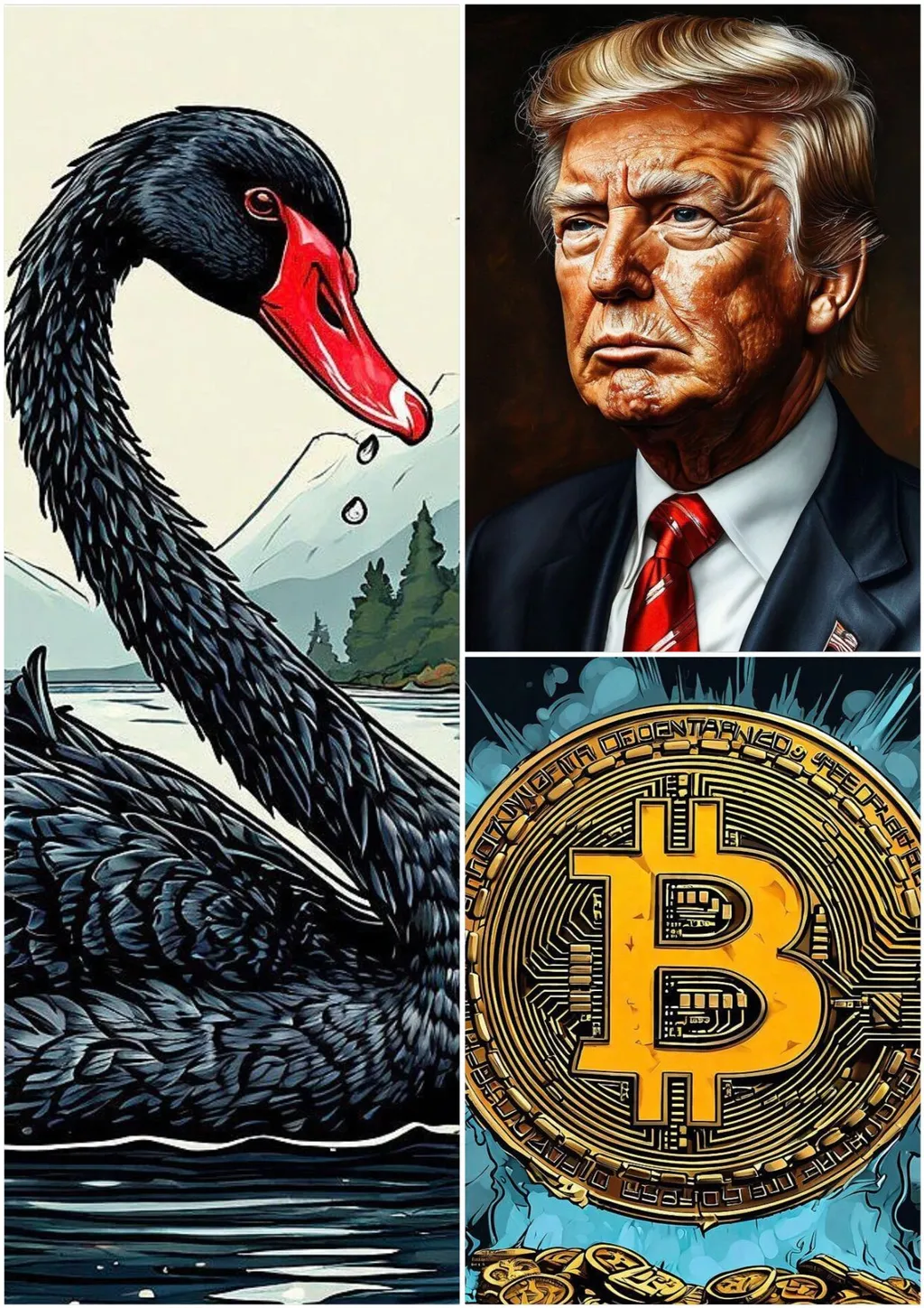 трамп биткоин чёрный лебедь