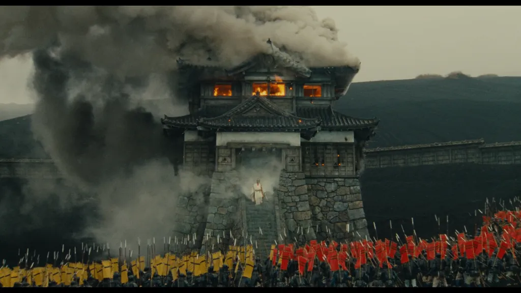 Кадр  из кинофильма "Ран" А. Куросавы, 1985.