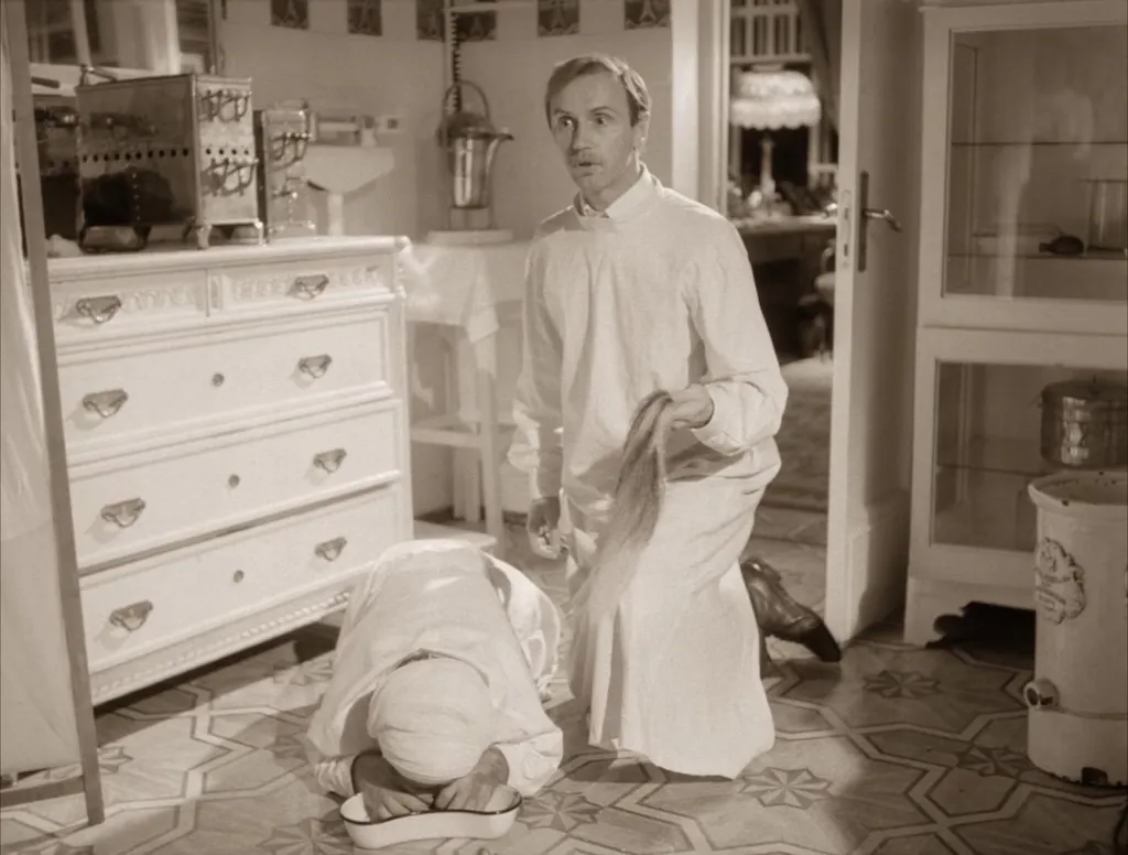 Кадр из кинофильма В. В. Бортко "Собачье сердце" (1988).