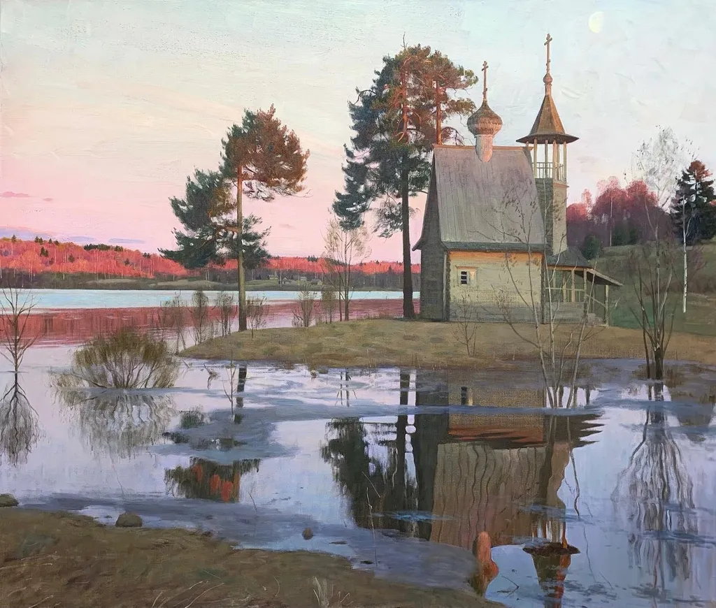 Картина работы С. Э. Чуданова (р. в 1987 г.). 