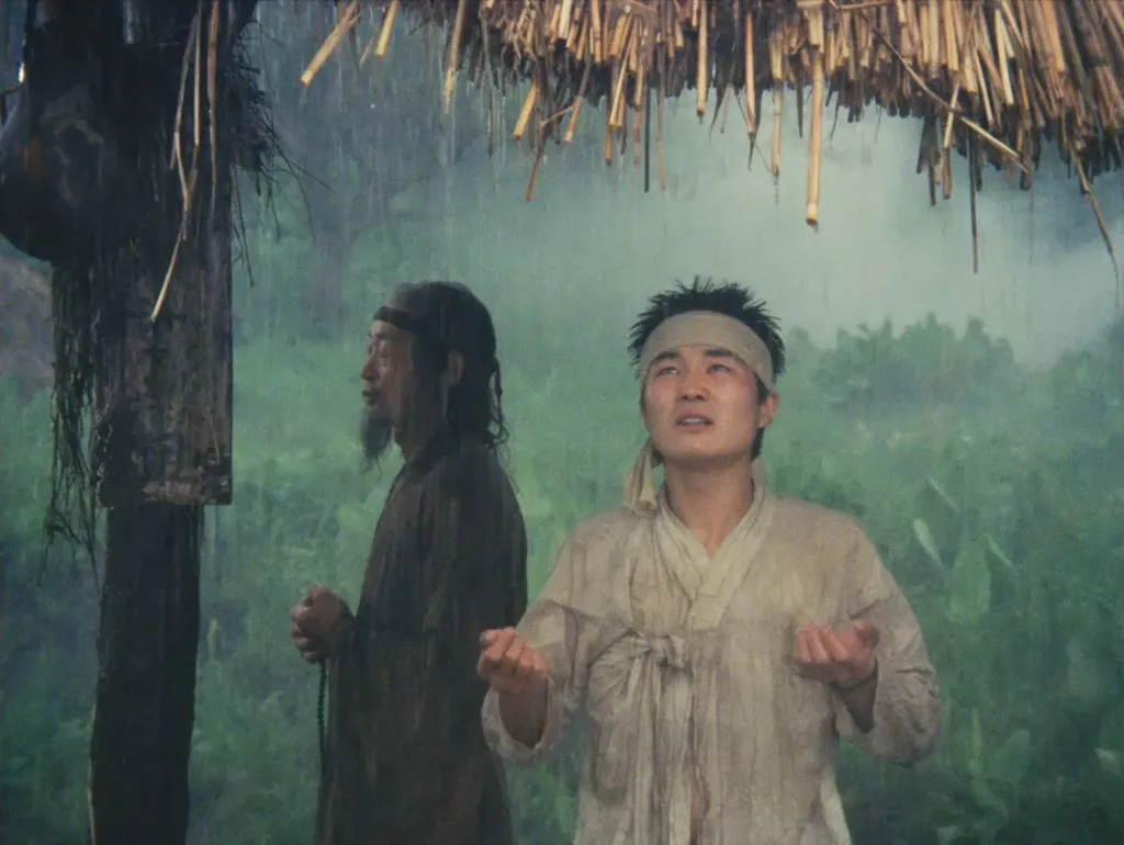 Кадр из кинофильма Е. Шинарбаева "Месть" (1989).