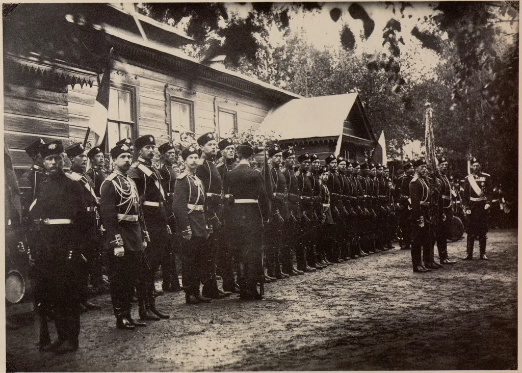 Освящение знамен Преображенского полка. 1887 г. 