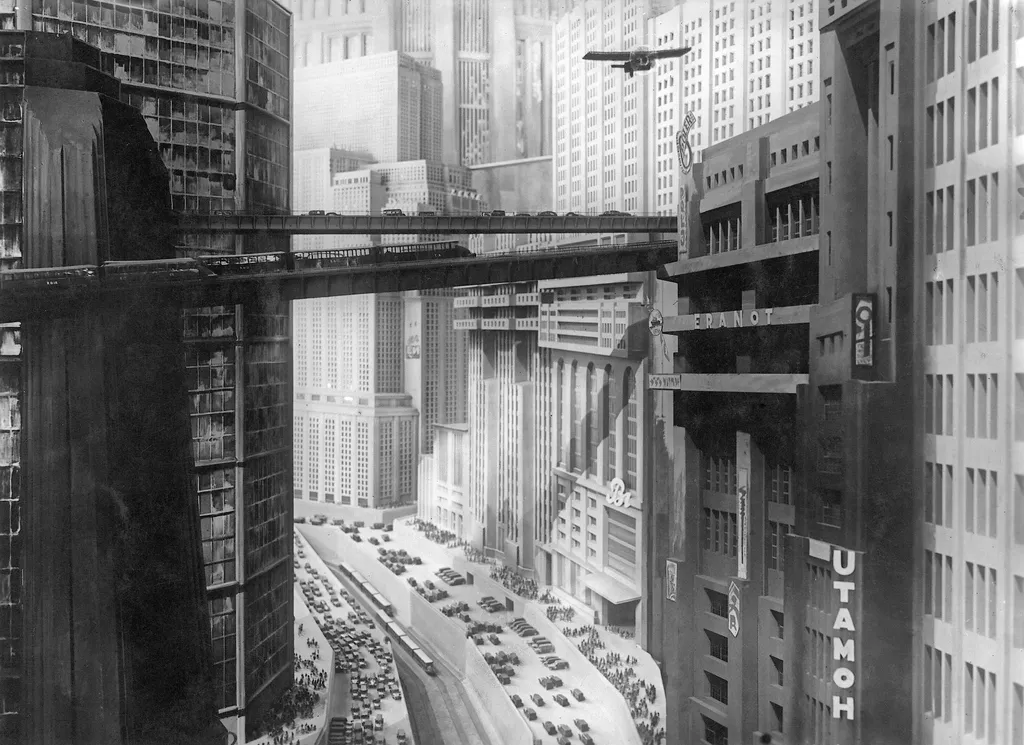 Кадр из кинофильма Ф. Ланга "Метрополис" (1927).