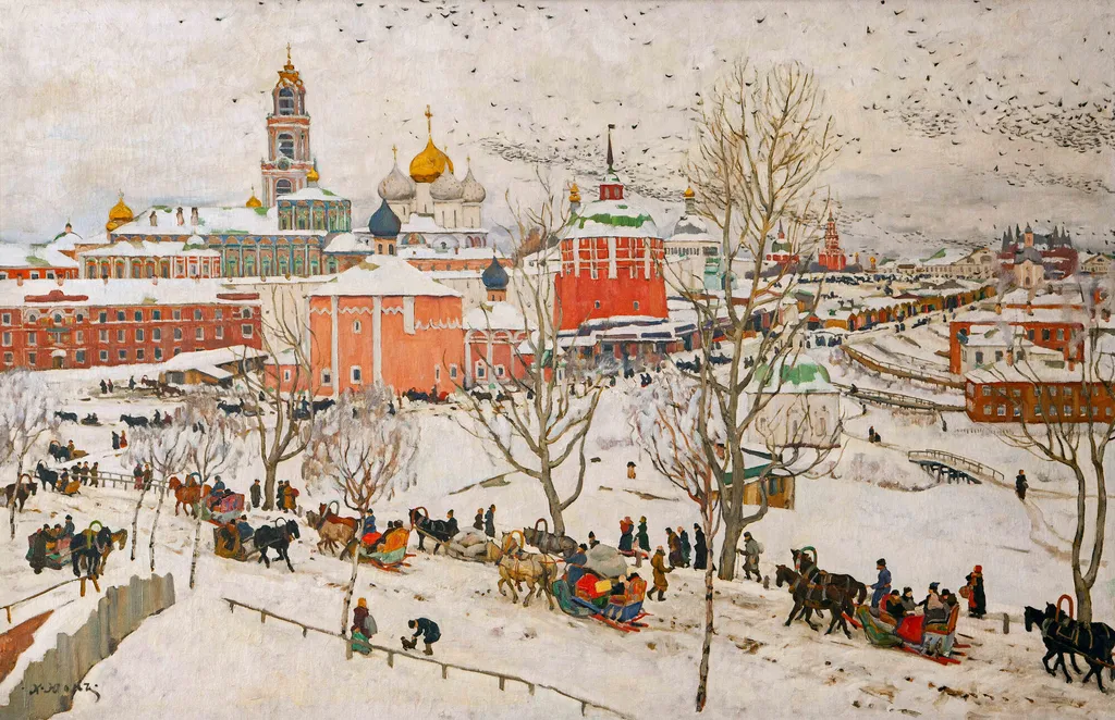 К. Ф. Юон. "В Сергиевом Посаде" (1911).