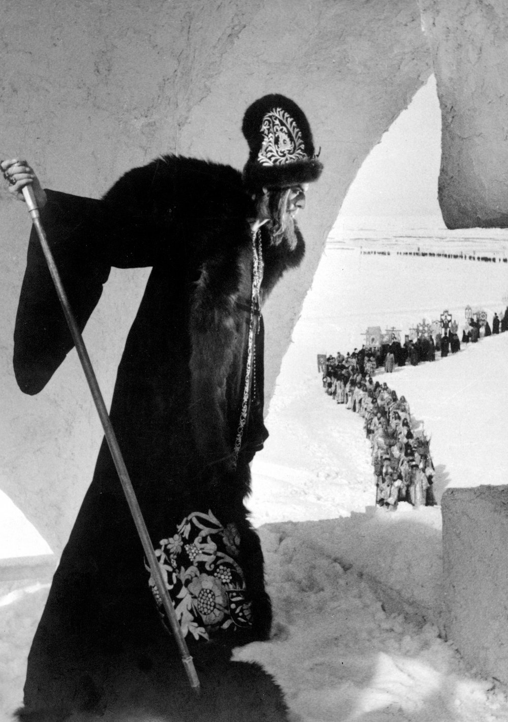 Кадр из кинофильма С. М. Эйзенштейна "Иван Грозный" (1945).