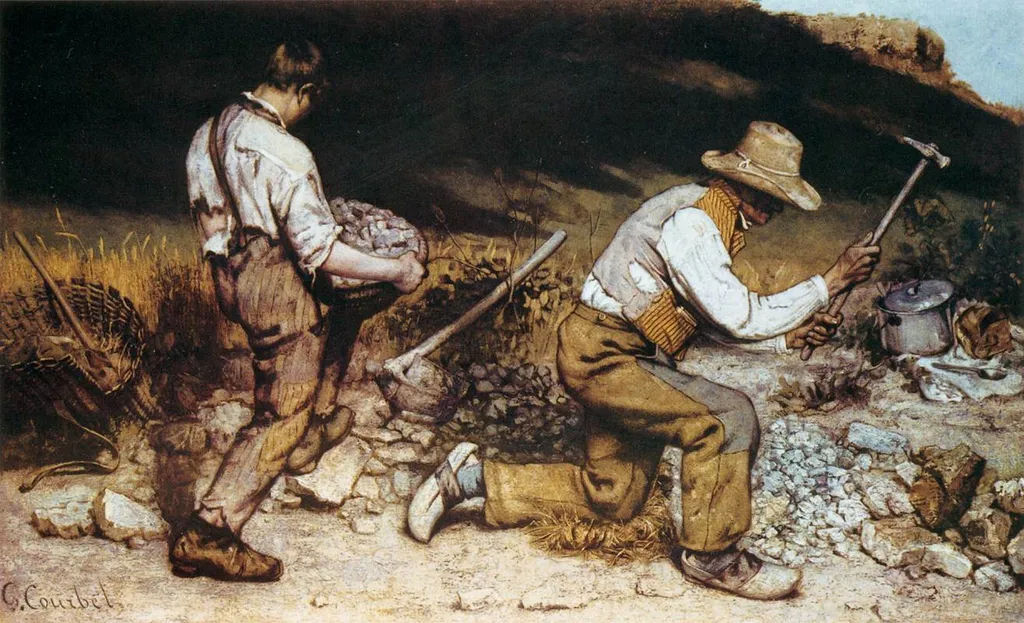 Г. Курбе. "Дробильщики камня" (1849).