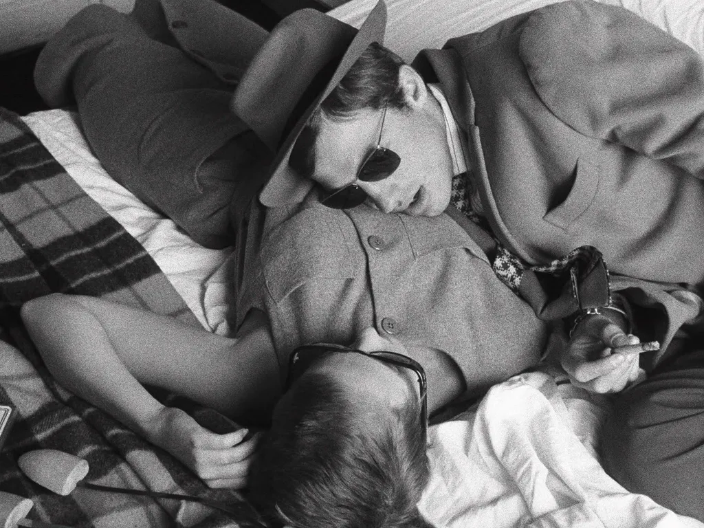 Кадр из кинофильма Жан-Люка Годара "На последнем дыхании" (1960).