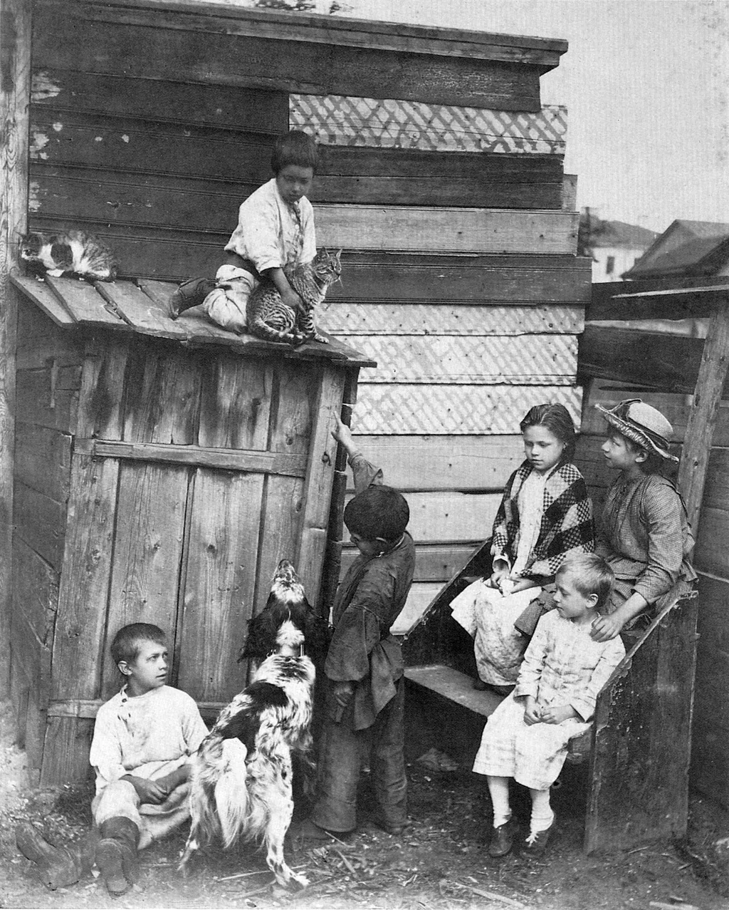 А. О. Карелин (1837 - 1906). "На задворках".