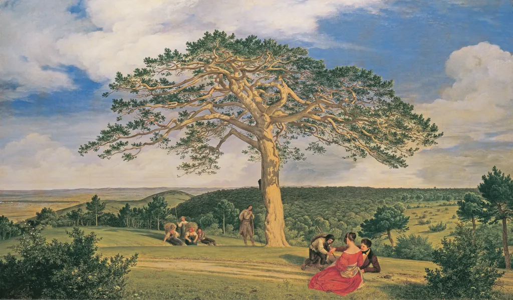 Людвиг Фердинанд Шнорр фон Карольсфельд. «Широкая сосна у Брюля возле Мёдлинга» (1838).